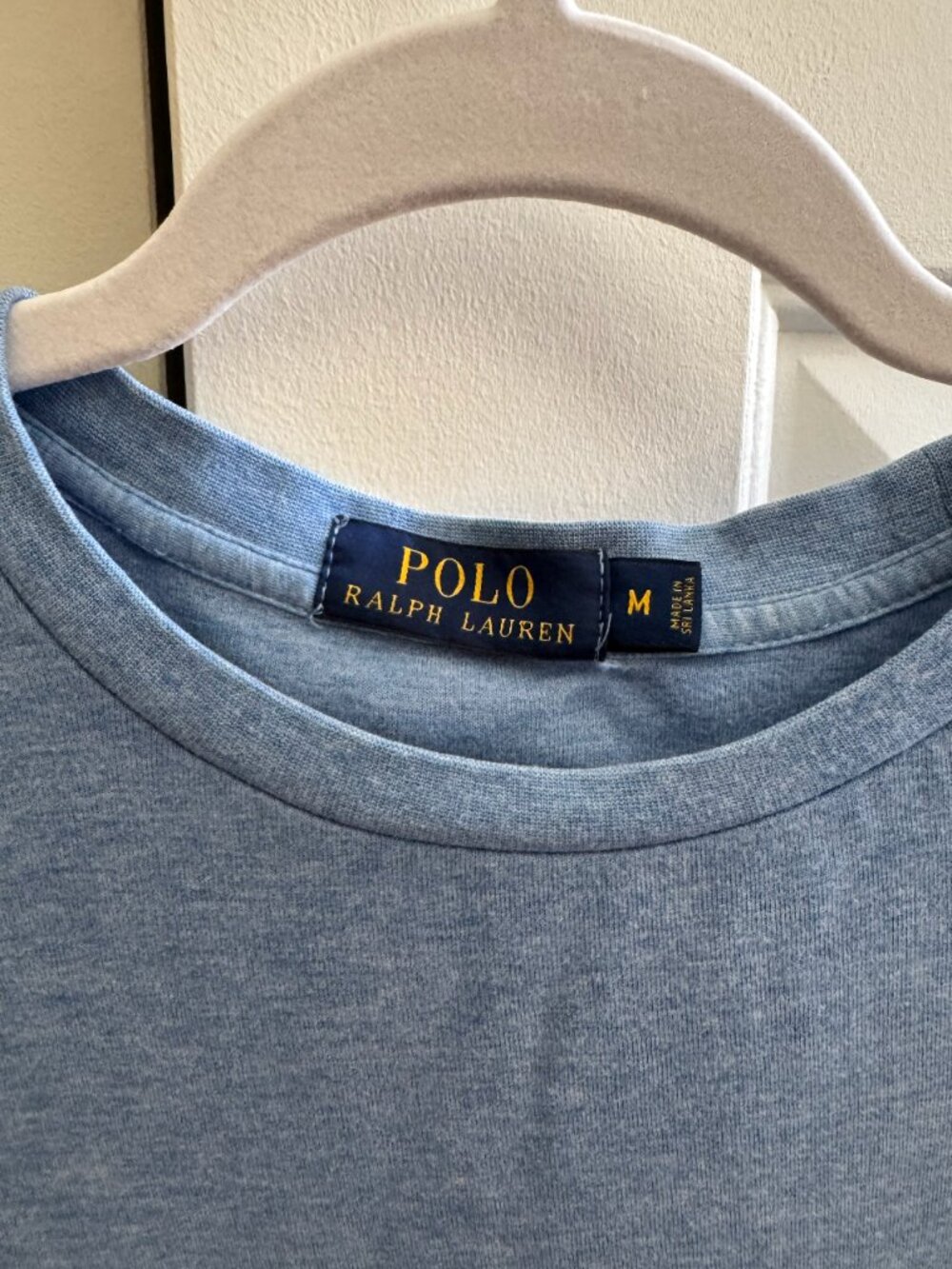 Polo Ralph Lauren Light Blue Cotton Blend Jersey Long Sleeve T-Shirt (Size M)